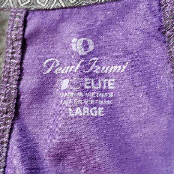 Pearl Izumi ELITE Barrier Jacket Purple Black Large Vented Large Back Pocket‎ - Picture 14 of 16